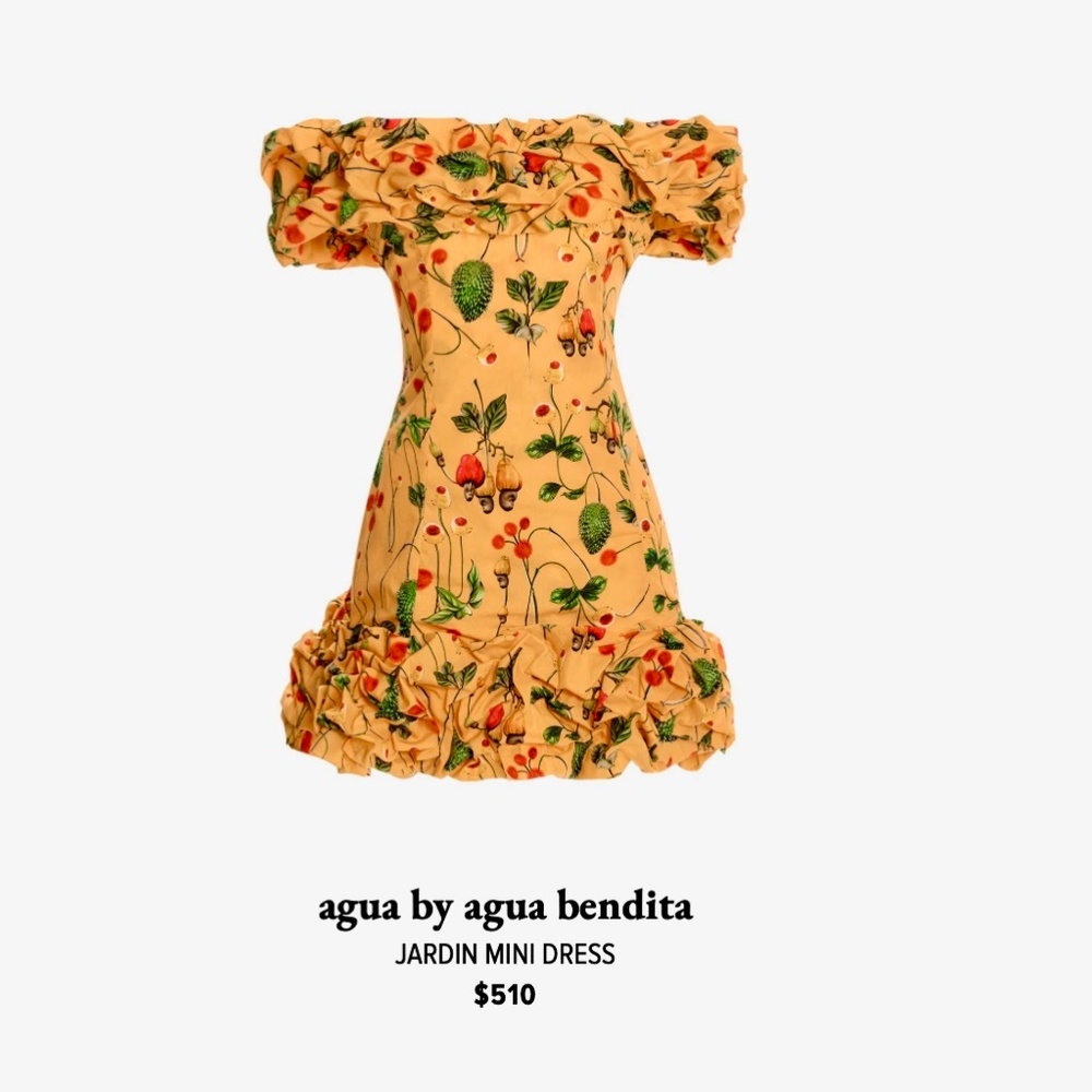 Agua by Agua Bendita Jardin Cotton Poplin Mini Dress - Picture 3 of 16
